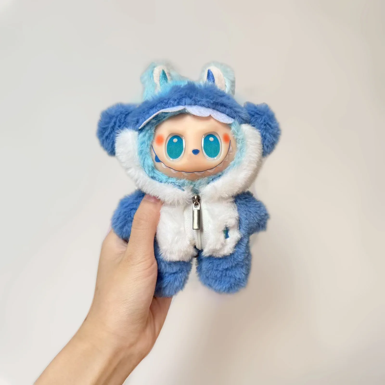 Kleidung für Labubu 17 cm V1 V2 V3 Hai-Baby-Body. Die Monster-Puppen verwandelt sich in einen tierischen verbundenen Puppenersatz