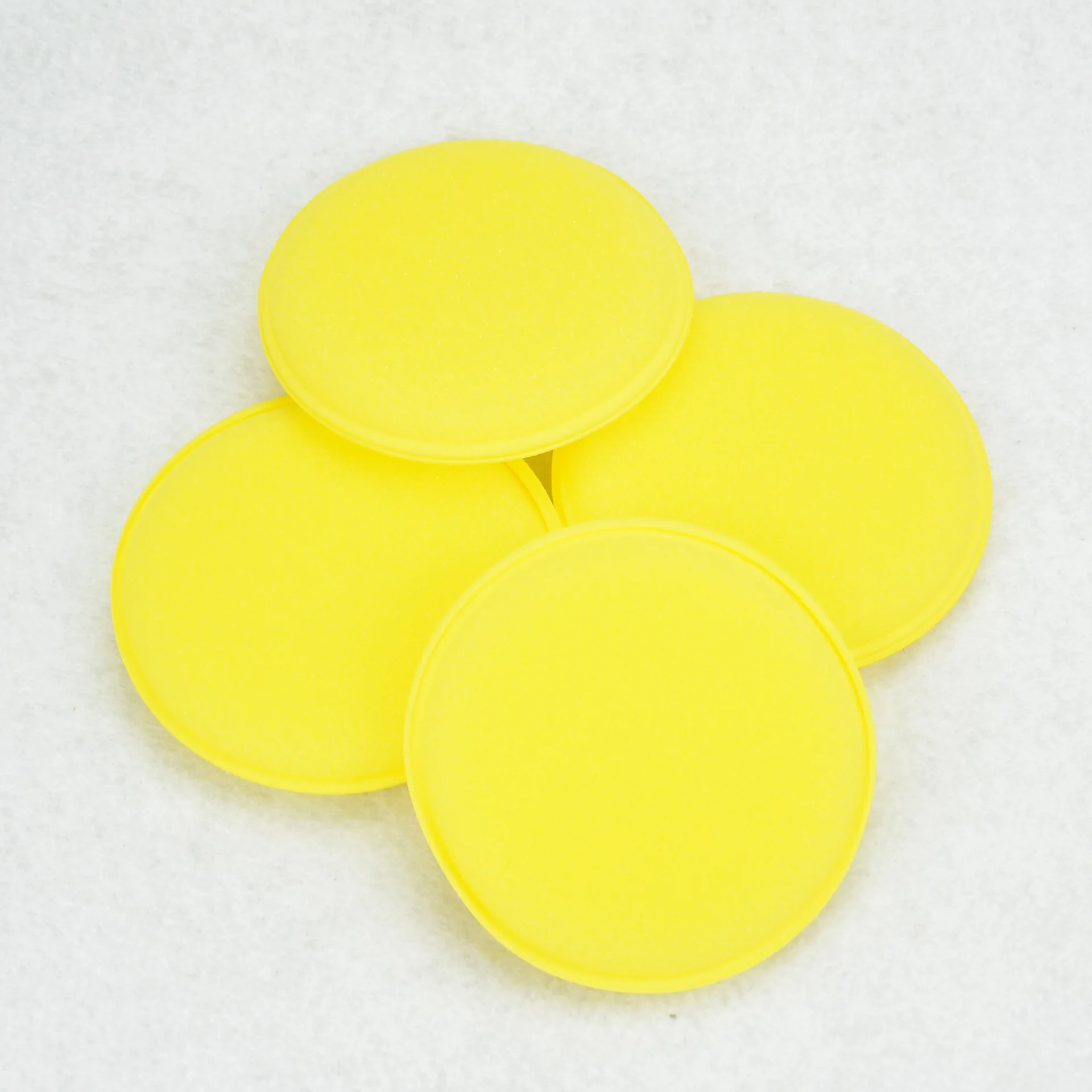 10-20Pcs Car Waxing Polish Wax Foam Sponge Applicator Pads 10CM Yellow Cleaning Sponge Clean Washer Washing Tool Car Cleaning