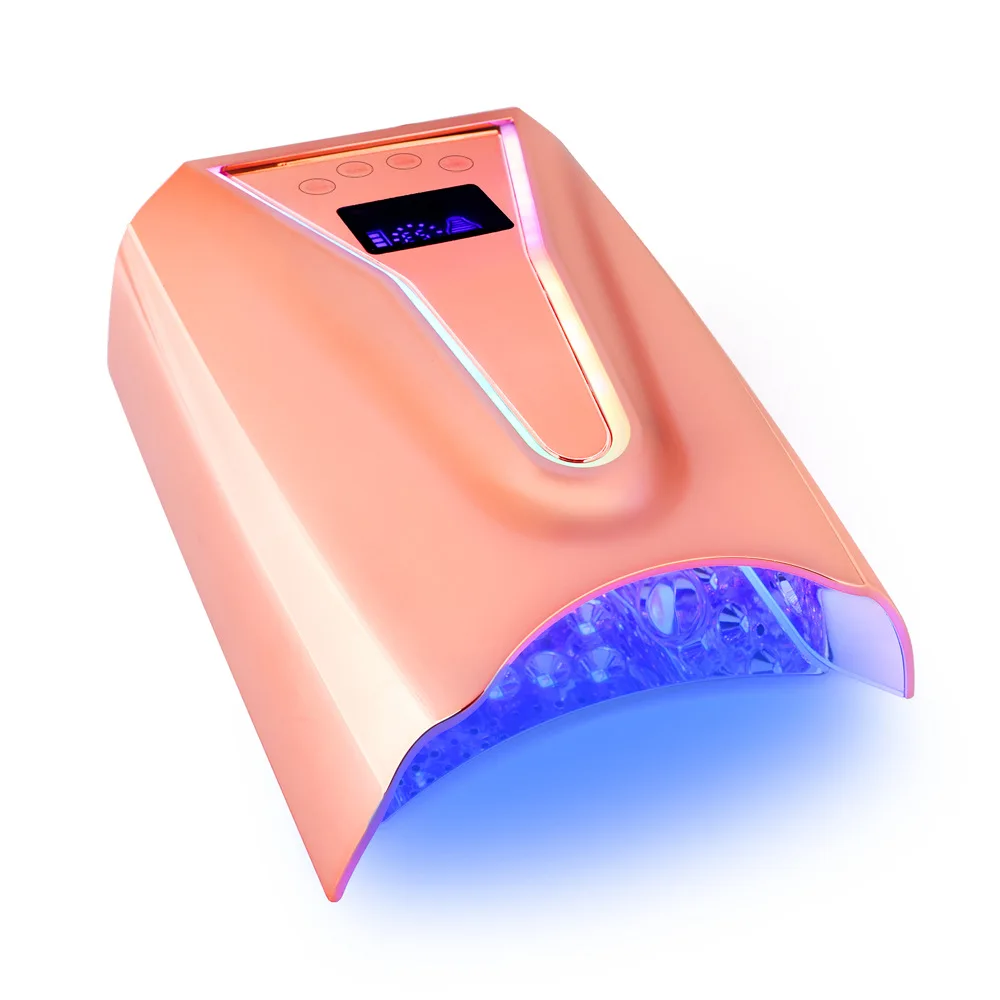 

ls-Professional Rechargeable Cordless UV LED Nail Lamp Purple Light Logo Modern Design Style Plastic Material Gel Nail Dryer@