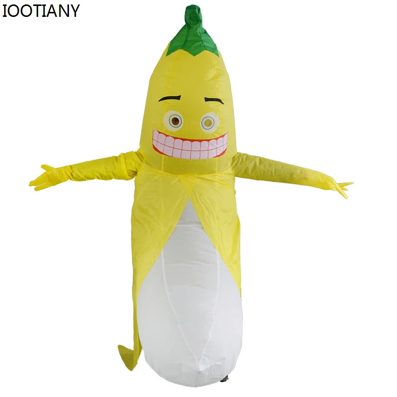 Evil Banana Cosplay Inflatable Suit Funny Bar Amusement Park Costume Holiday Party Fruit Adult Roleplay Costumes Halloween Set