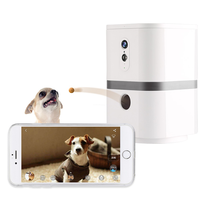 Amazon Smart pet dog food dispenser pet dog camera treat with mobile phone monitoring dog treat dispenser camera