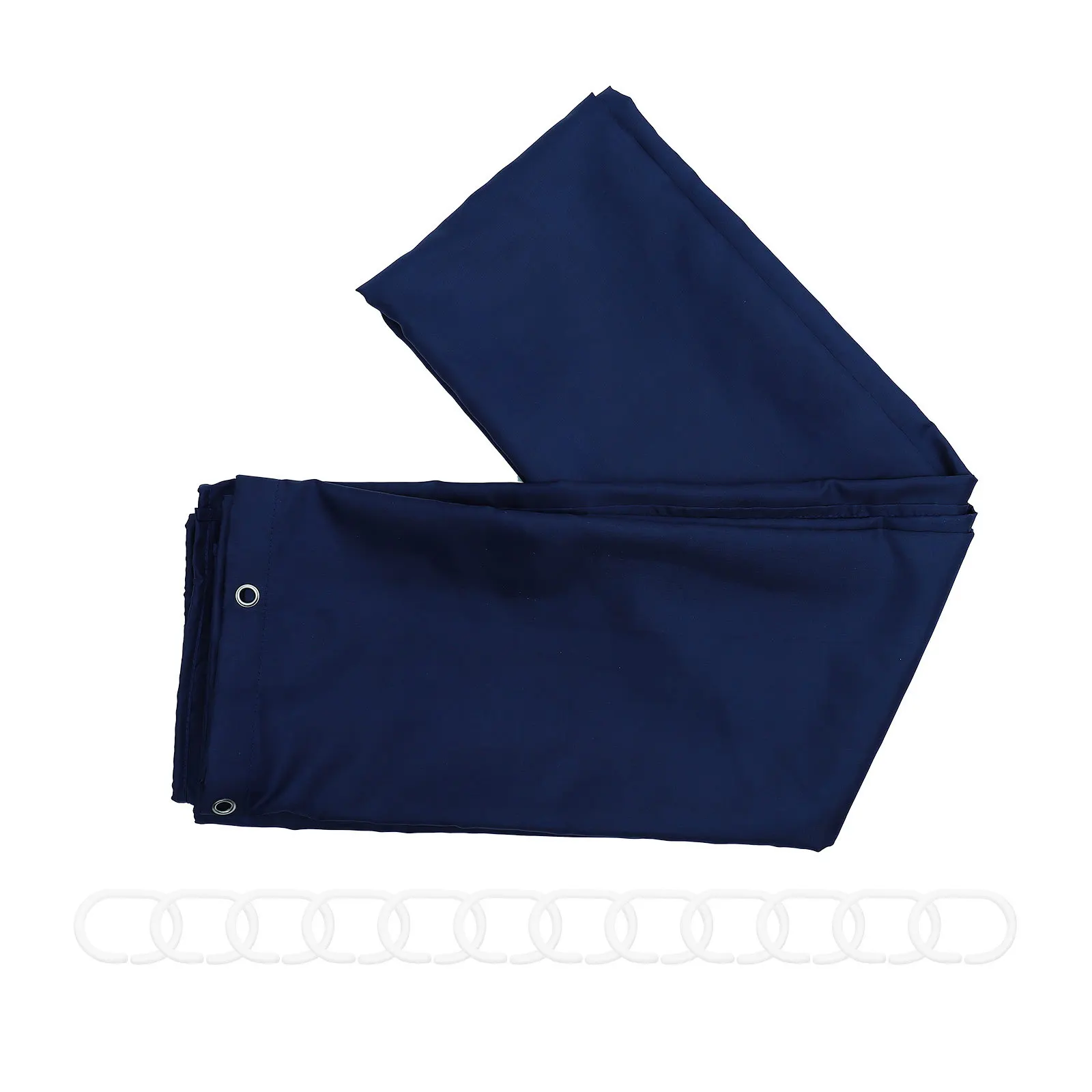 

1Pcs Shower Curtain Dark Blue Thick Bathroom Privacy Curtain Practical Household Bath Shade Bedroom Shade