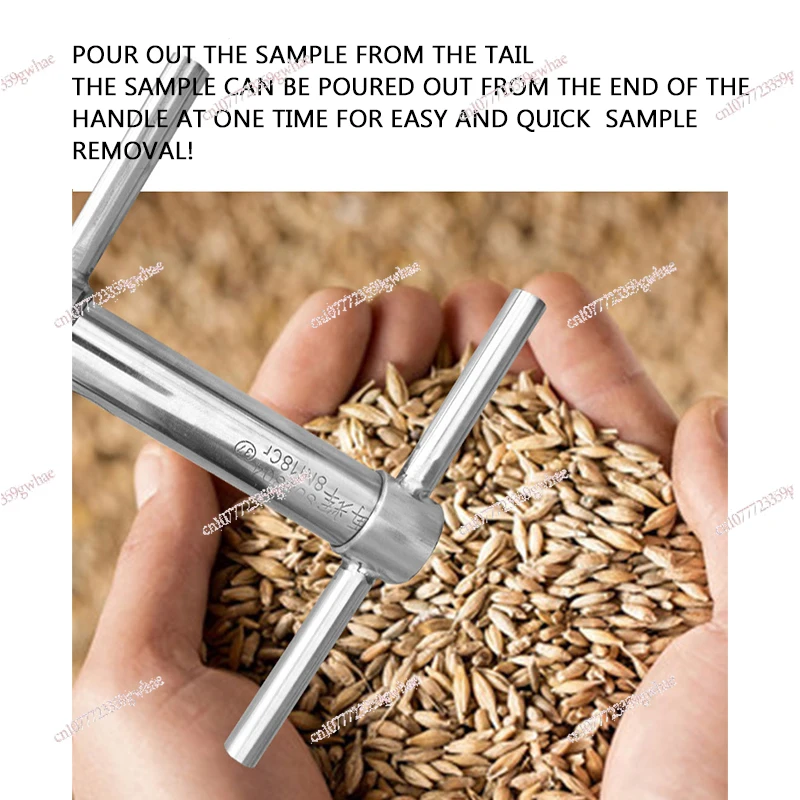 All 304 Stainless Steel Double-Layer Rotating Powder Sampling Tube Cement Powder Grain Particle Solid Sampler Sampling