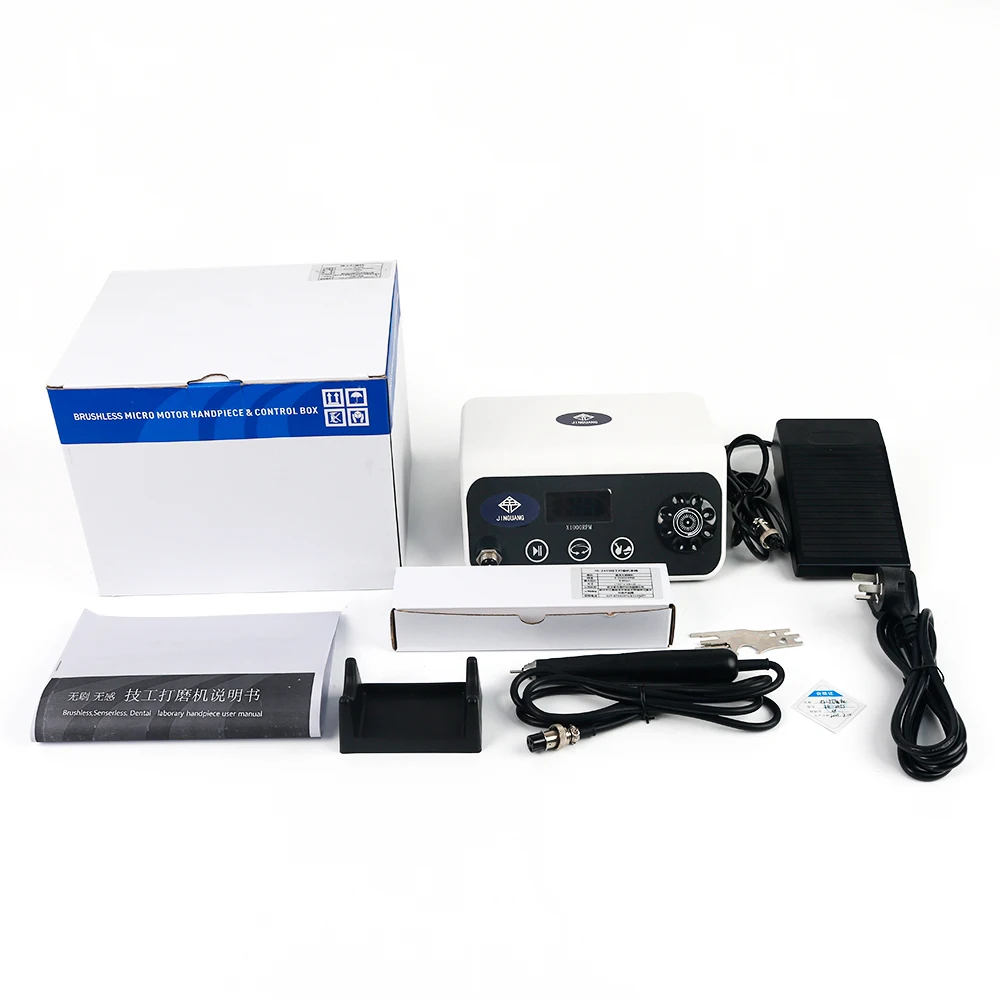 Dental lab Brushless Micromotor Machine Grinding Machine 60000 RPM for Nail Jewelry Polishing Denture Polish Manicure Tool