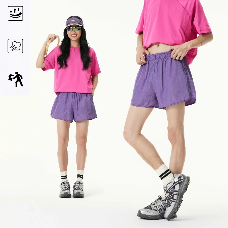 

Женские быстросохнущие шорты для активного отдыха, летние дышащие повседневные шорты с эластичной талией, легкие, для путешествий и походов