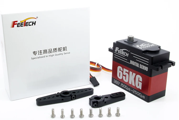 Feetch Servo Waterproof 65KG 0.227sec Core Digital RC Servo for Fixed Wing Toy Parts/rc Helicopter/Rc Excavator Arrma FT6365M