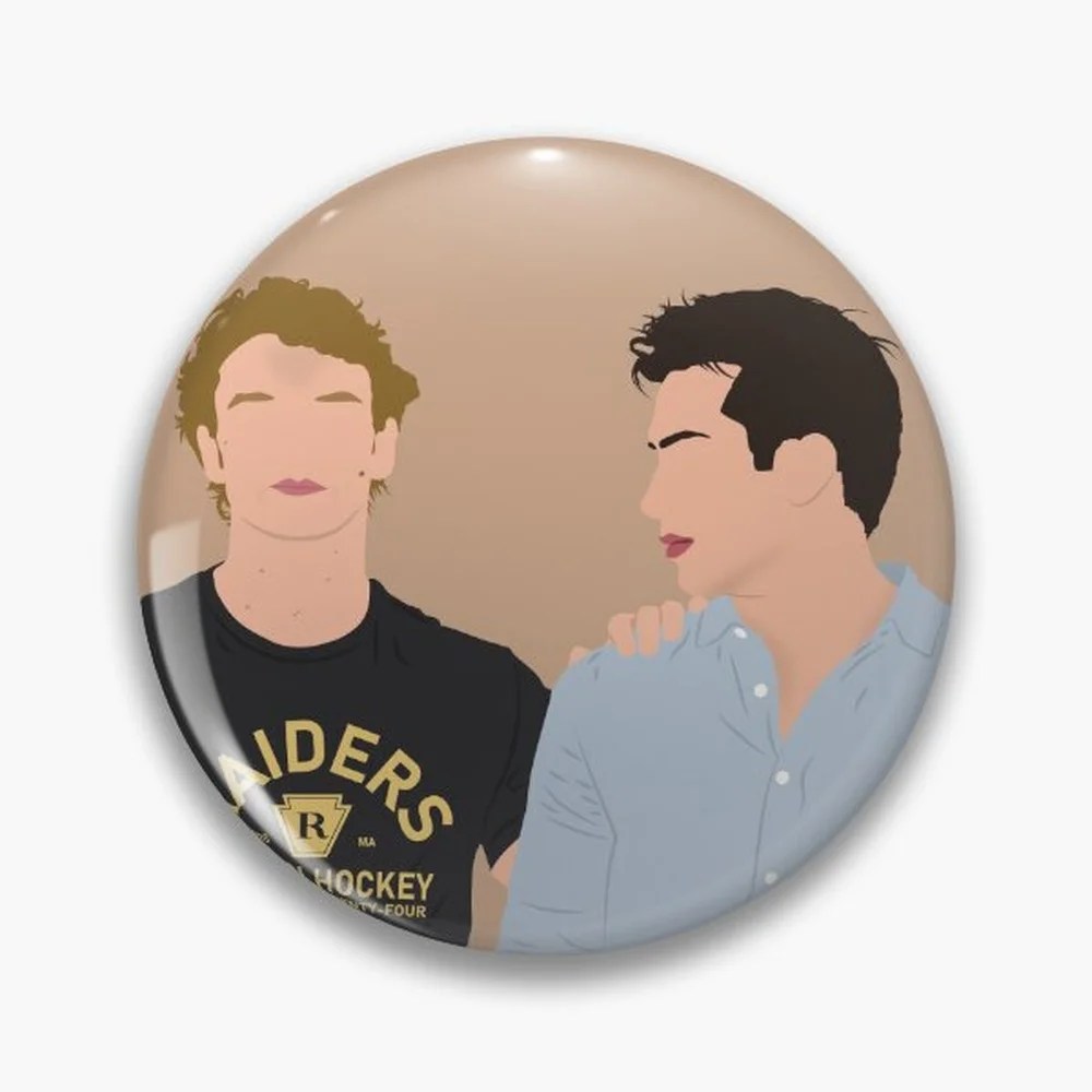 He's Visiting, And We're, Uh... Lovers. No. Ilya. That's Gross. | Heated Rivalry Pin Holographic Star Heart Pin Brooches Laminat