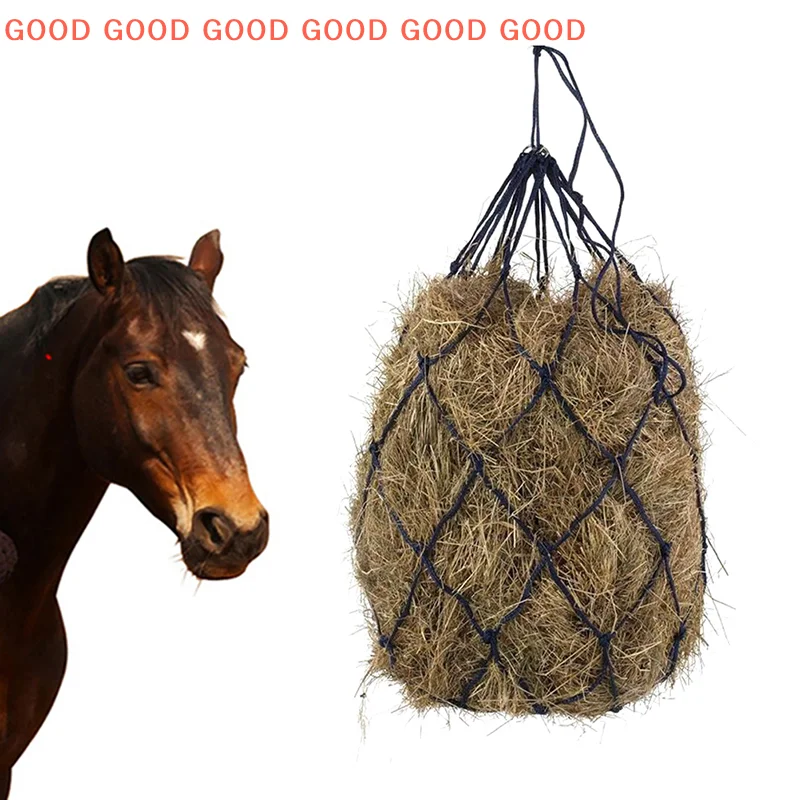 Small Holed Hay Net Haynet Equipment Slow Feed Hay Feeder Net Bags For Horse Haylage Net Durable Horse Care Products