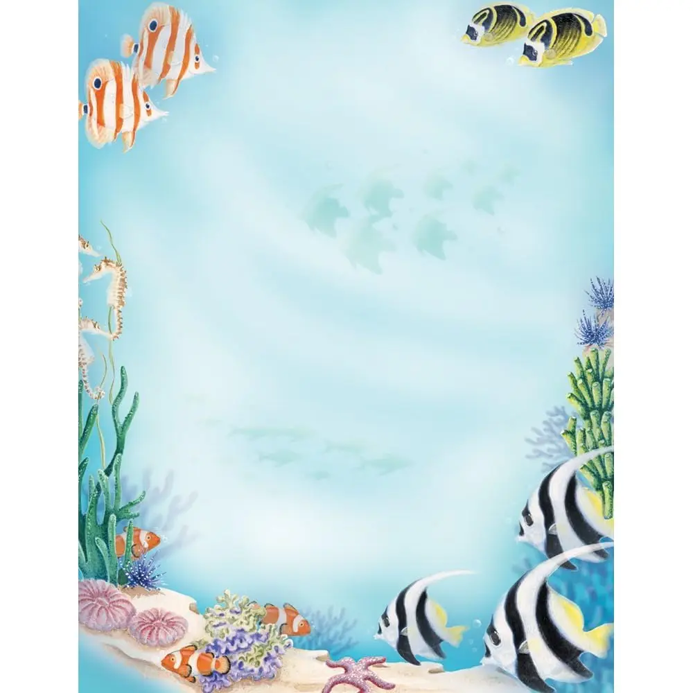 

Бумага для писем Sea Life, 80 листов, 8,5x11 дюймов (2014312)