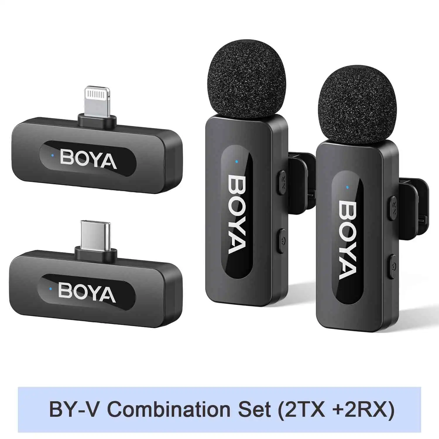 BOYA BY-V Professionele draadloze lavalier-minimicrofoon voor iPhone iPad Android Live-uitzending Gaming-opname Interview Vlog - afbeelding 1
