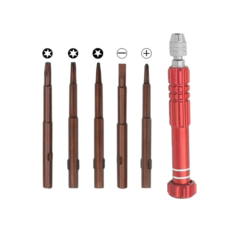 MultiPurpose Miniature Screwdriver Set 5 in 1 Precisions Tool for Electronic and Eyewears Fixes