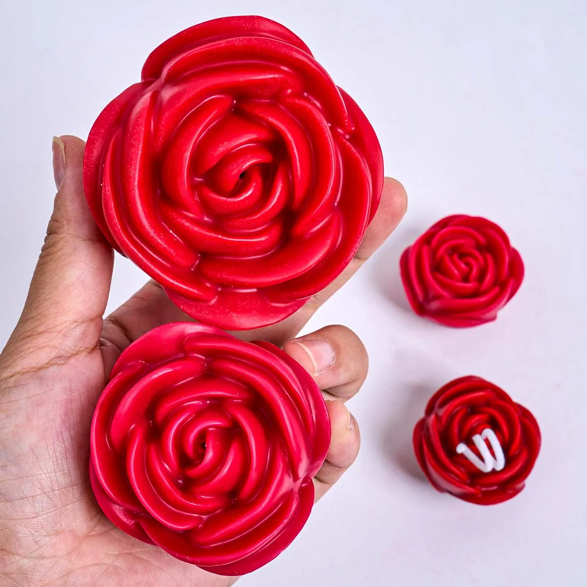 3D Flower Shape Silicone Candle Mold DIY Romantic Rose Aroma Soap Molds Plaster Resin Crafts Making Wedding Valentine's Day Deco