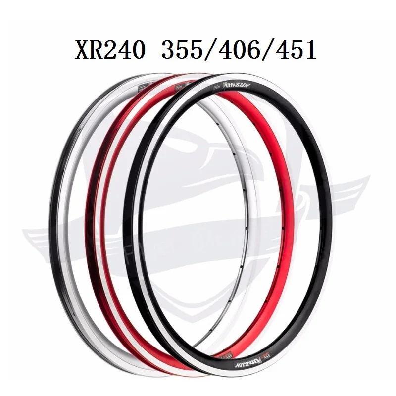 

KINLIN XR240 18 / 20 Inch Rims 355 406 451 BMX Ultralight Aluminum Bike Rim Folding Bicycle Rim 16/20/24 Holes