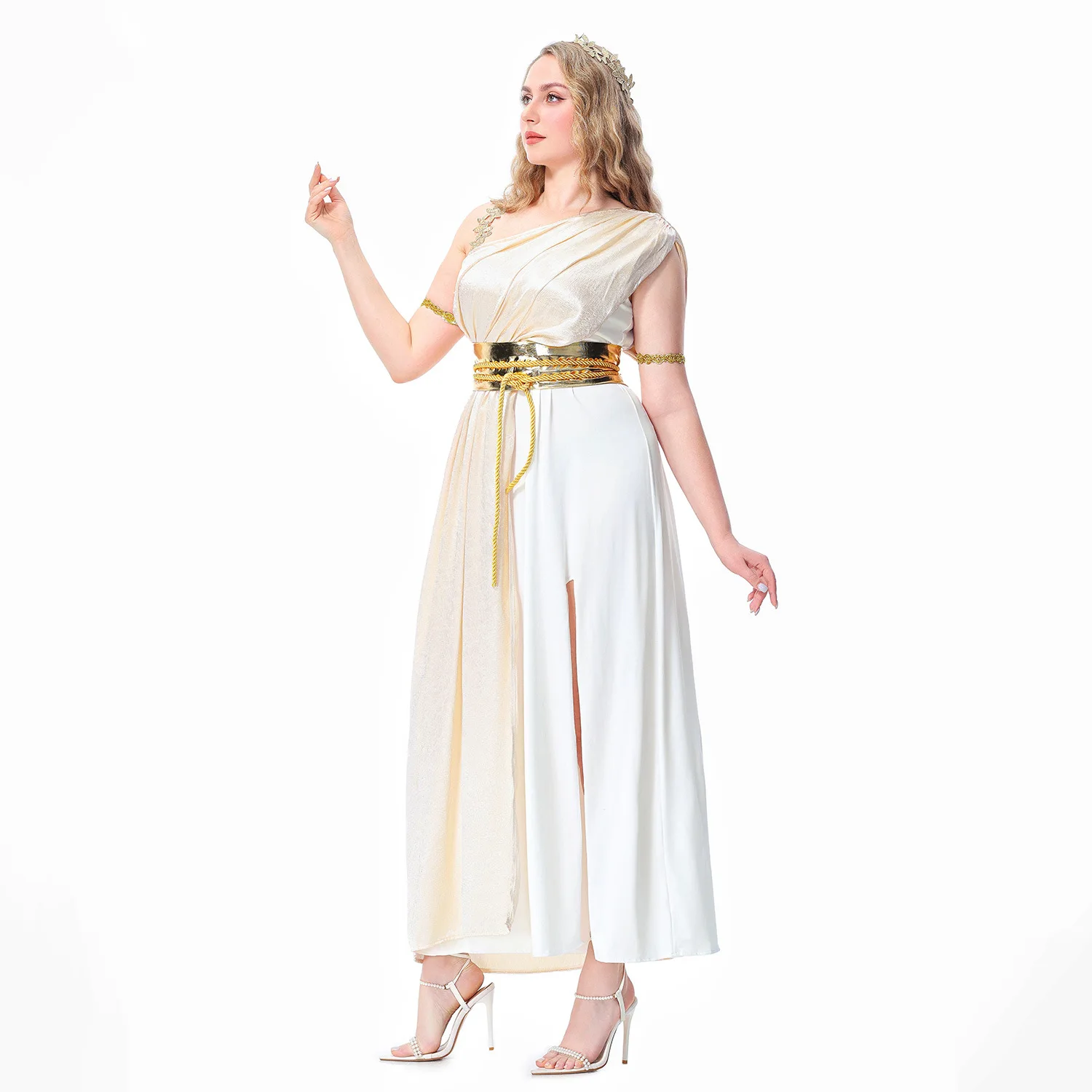 Halloween costume Greek goddess medieval dress Egyptian queen Athena performance costume carnival - view 5