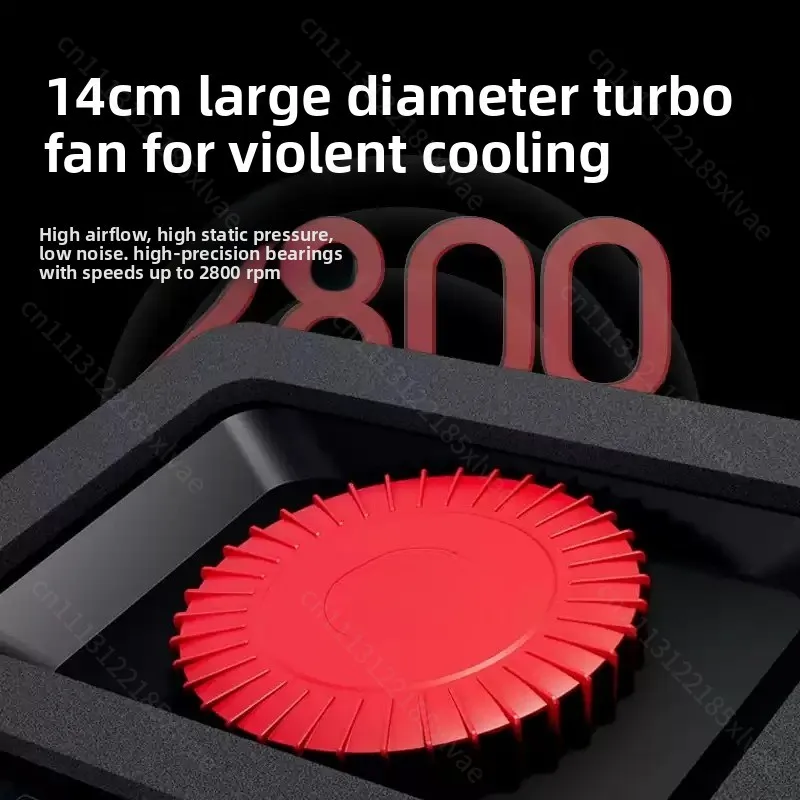 For GT600 Air-Cooled Laptop Cooler with 14CM Large Fan Dustproof Cooling Base Compatible with 18-Inch & Above Laptops
