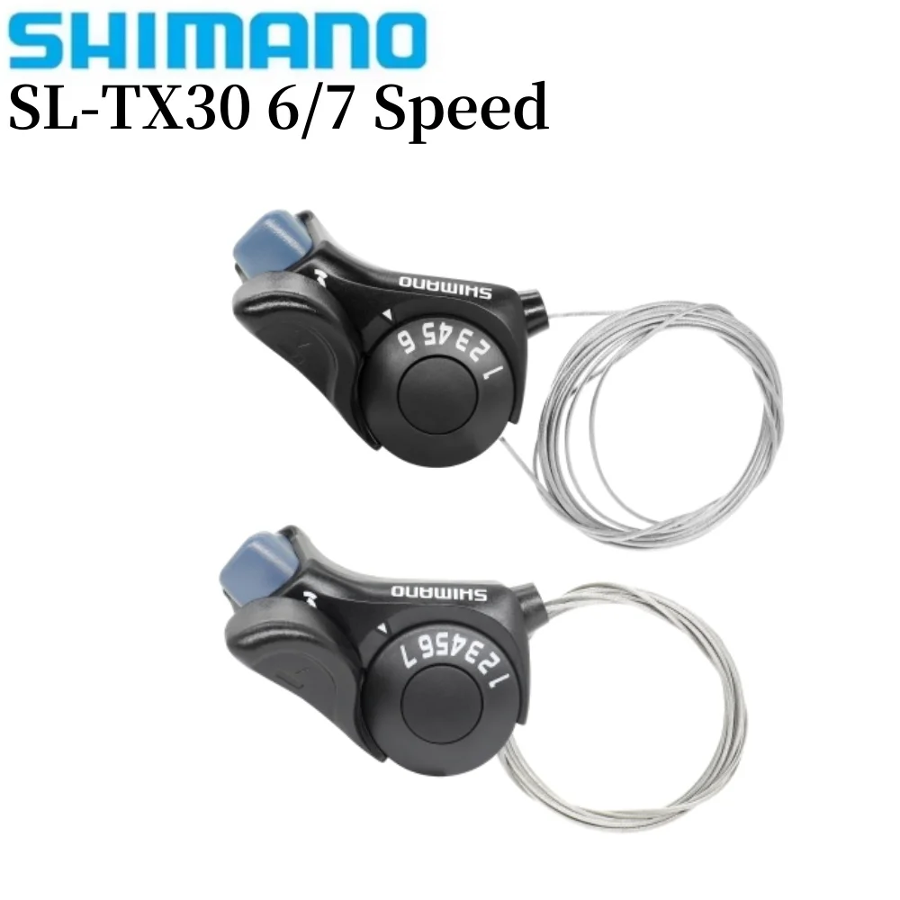 Shimano Tourney SL TX30 6 7 Speed Bicycle Shift Lever 6S 7S TX30 Shifters Inner Gear Cable Included ﻿