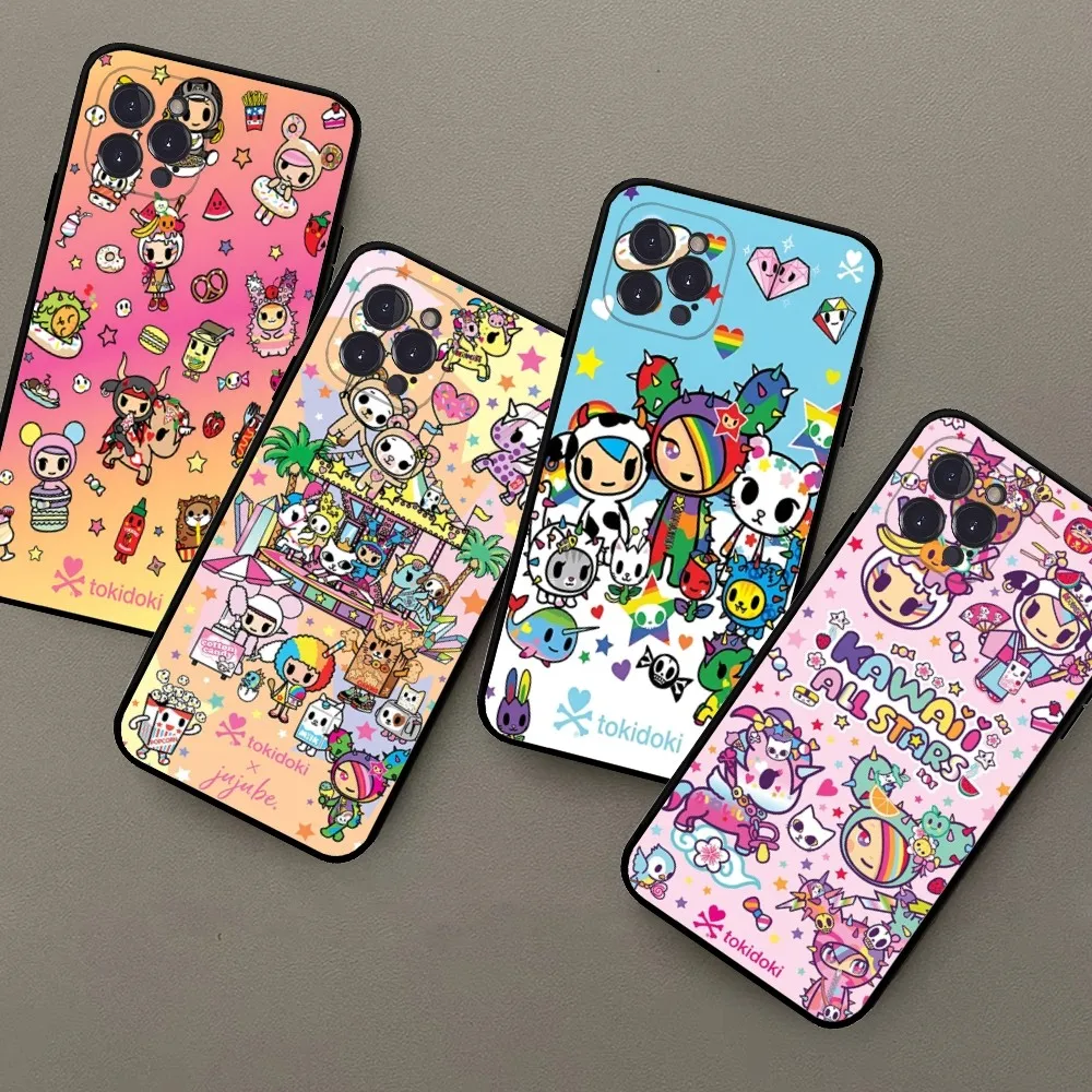 Japan T-Tokidokis Phone Case For IPhone 16 15 14 11 12 13 Mini Pro XS Max Cover 6 7 8 Plus X Funda Shell