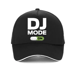 Engraçado DJ Modo ON Disc Música homens chapéu Moda Unisex Estilo Verão Mulheres Homens boné de beisebol rock Presentes de Aniversário chapéus Snapback gorra