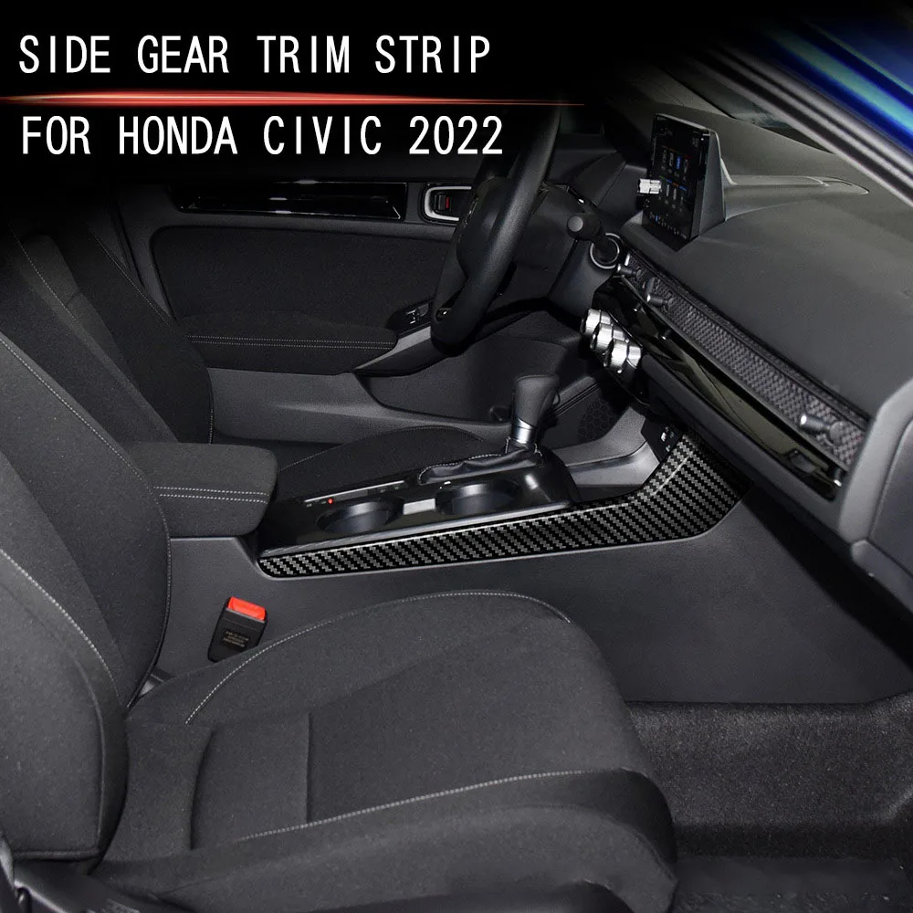 Fit For Honda Civic 11th Gen 2022 2023 2024 Car Central Control Side Strip Gear Panel Cover Anti-scratch Anti-dirty Mat