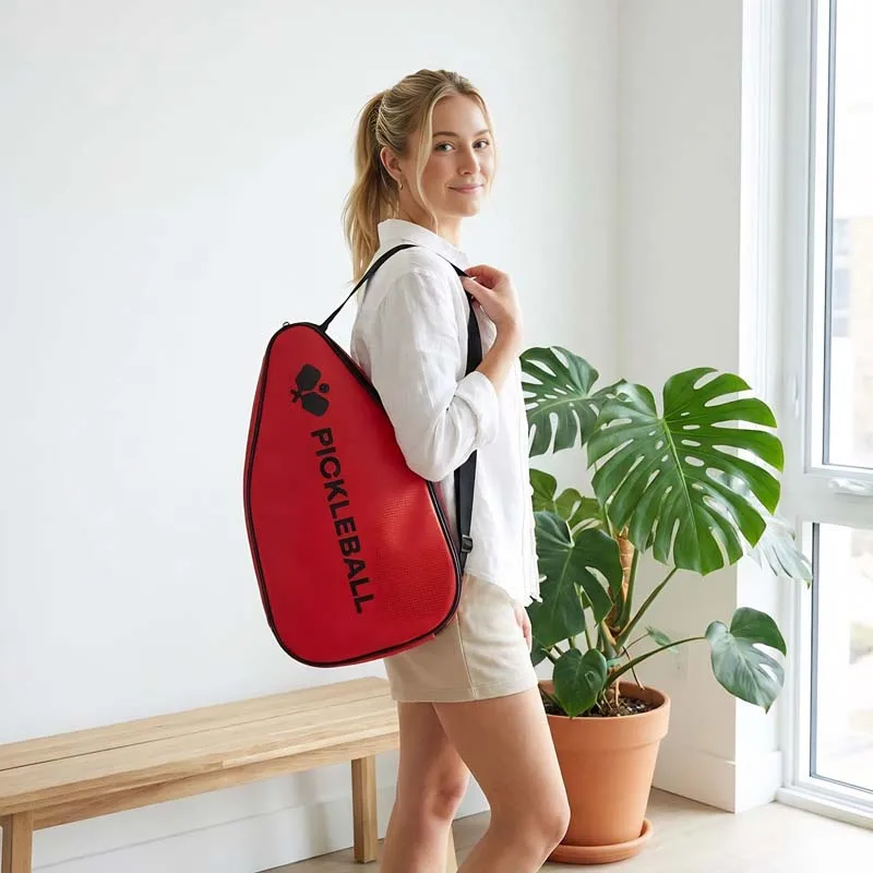 Pickleball Racquet Bag Waterproof Wear Resistant Pickleball Padel Racket Bag Scratch Resistant Unisex Table Tennis Shoulder Bags