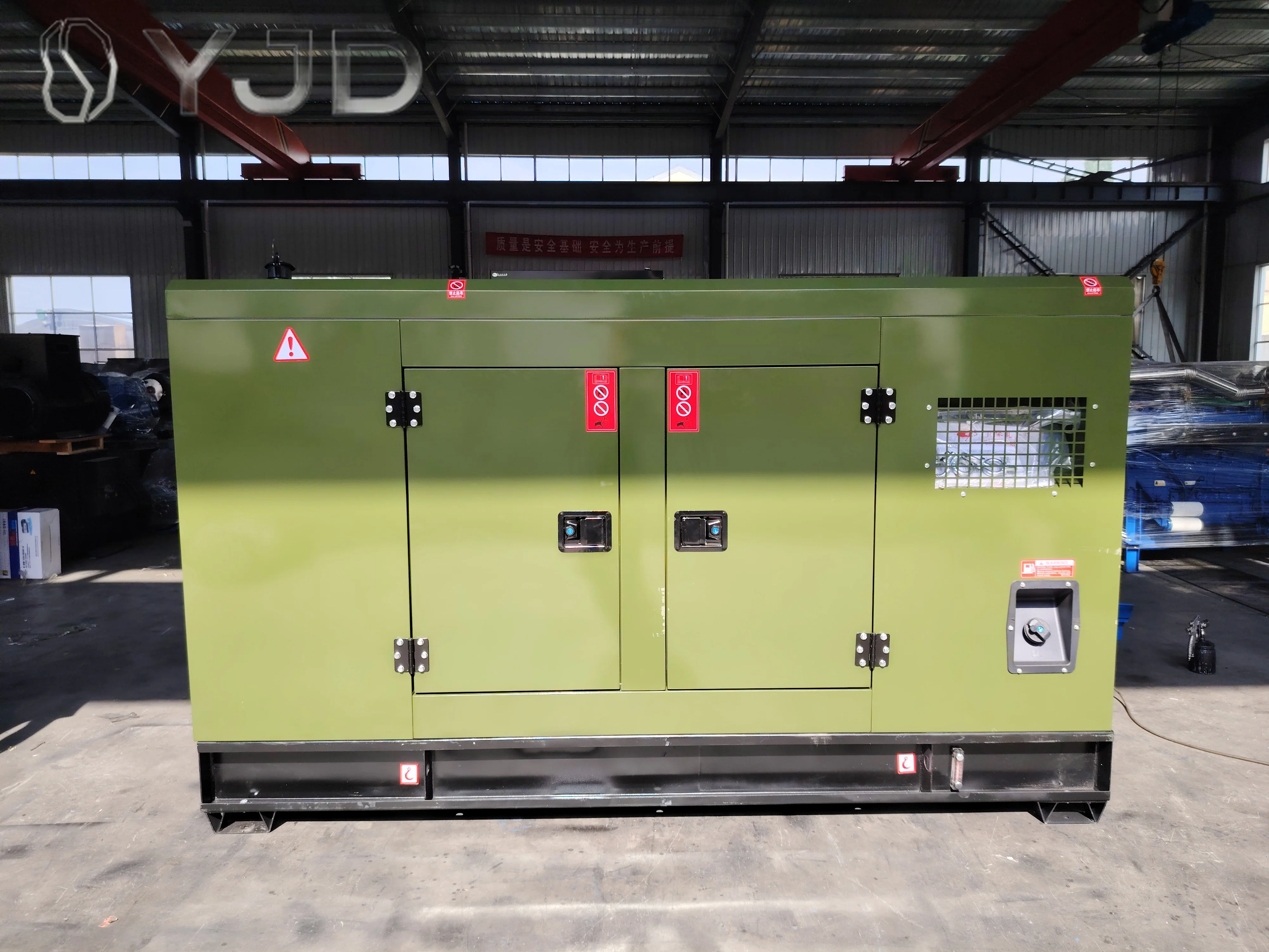 YUCHAI HT-406GF Open Frame Diesel Generator Set Automatic Voltage Regulation 24V DC Electric Start 1500rpm Speed 220V/380V Rated