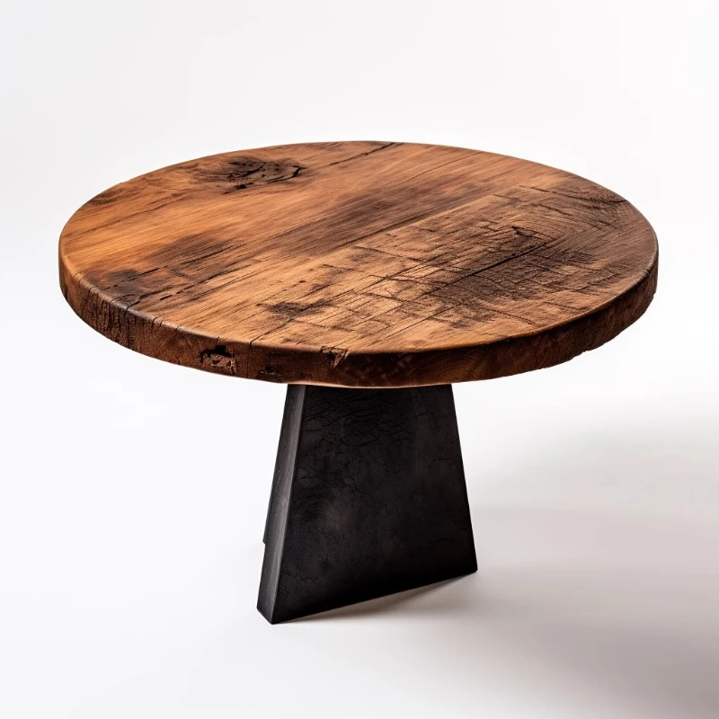 

B & B coffee table, life balcony small round table, ancient wood office reception business