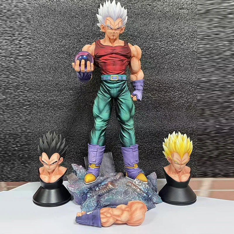 

31 см аниме GT Dragon Ball фигурка Super Saiyan 3 Vegeta сменные фигурки головы ПВХ настольная коллекционная модель куклы игрушка для подарка