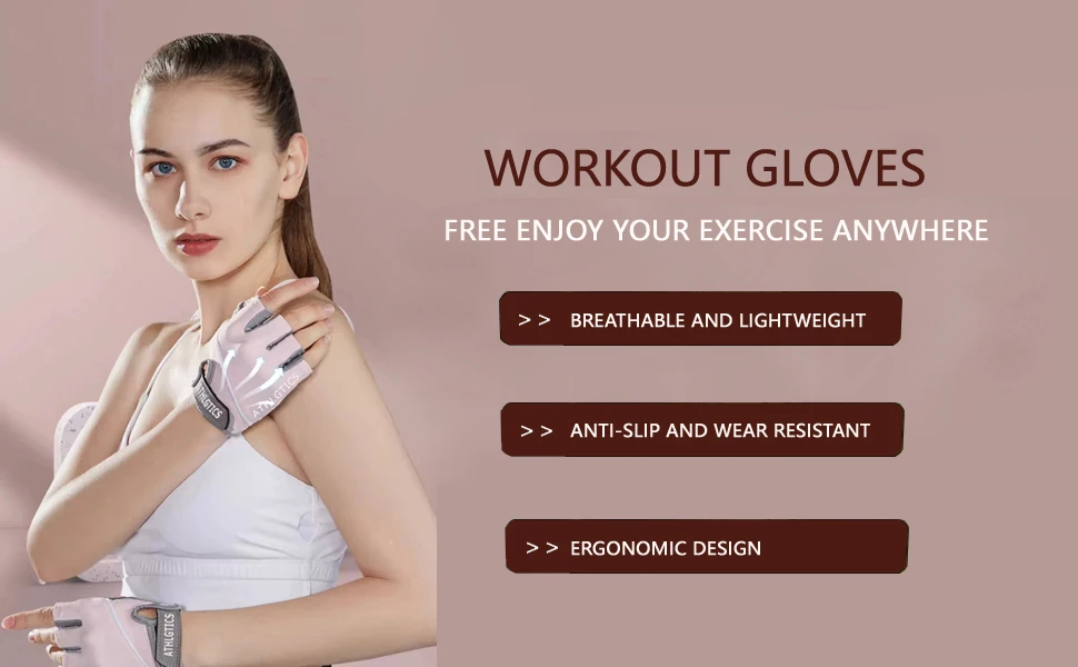 1 Paar atmungsaktive fingerlose Fahrradhandschuhe für Männer und Frauen, Workout, Fitnessstudio, Gewichtheben, Training, Übung, Fitness – Detail 1