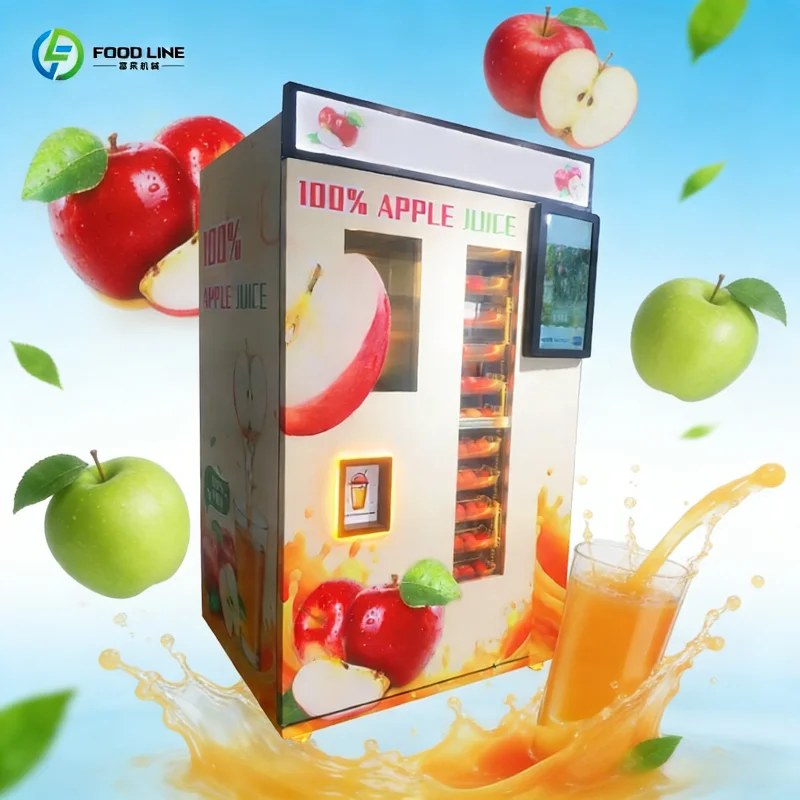 Customized Fresh Apple Juice Vending Machine Automatic Commercial Fruit Juice Vending Machine for Shopping Mall Use