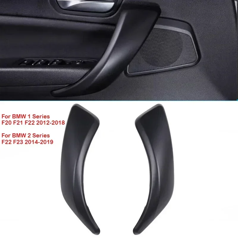 Car Interior Door Handle Panel Pull Cover Matte Black For BMW 1 Series F20 F21 F22 2012 2013-2018 2 Series F22 F23 2014-2019