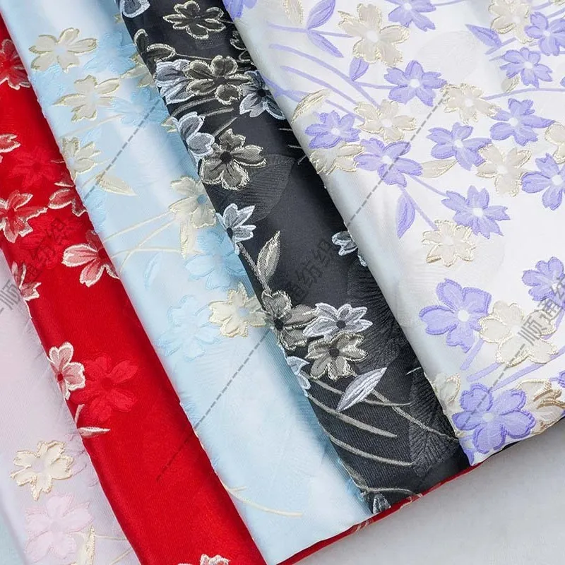 Jacquard fabric embossed imitation brocade Hanfu vest armor cheongsam traditional Chinese style color woven