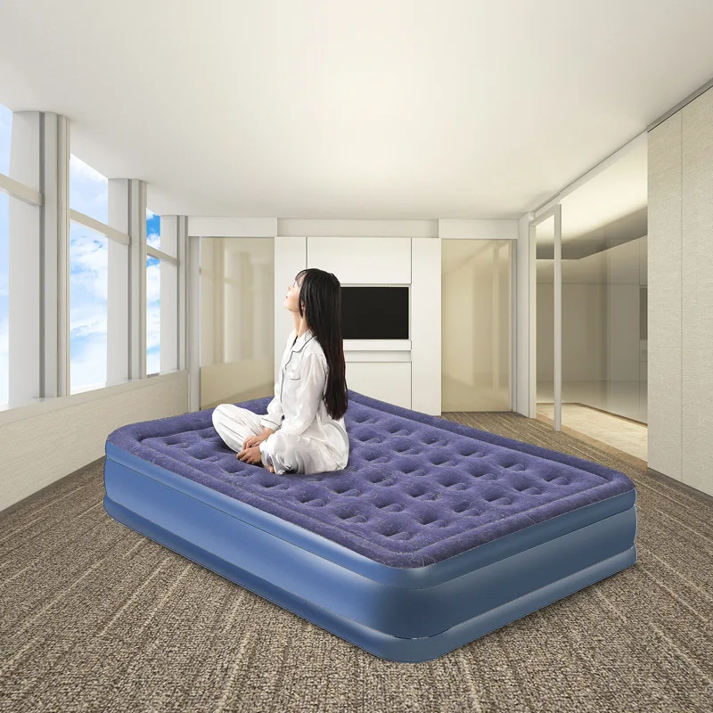 المحمولة قابلة للطي ذاتية النفخ المعايير الأوروبية المدمج في مضخة المنزلية في الهواء الطلق التخييم مرتبة هوائية سرير هوائي