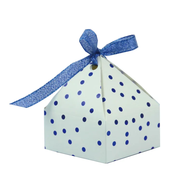 10 Stück lasergeschnittene Pyramiden-Punkt-Süßigkeits-Geschenkbox, süße Kekse, Hochzeitsbevorzugung, Geschenkverpackung, Boxen mit Band, Geburtstagsparty-Dekoration – Detail 5