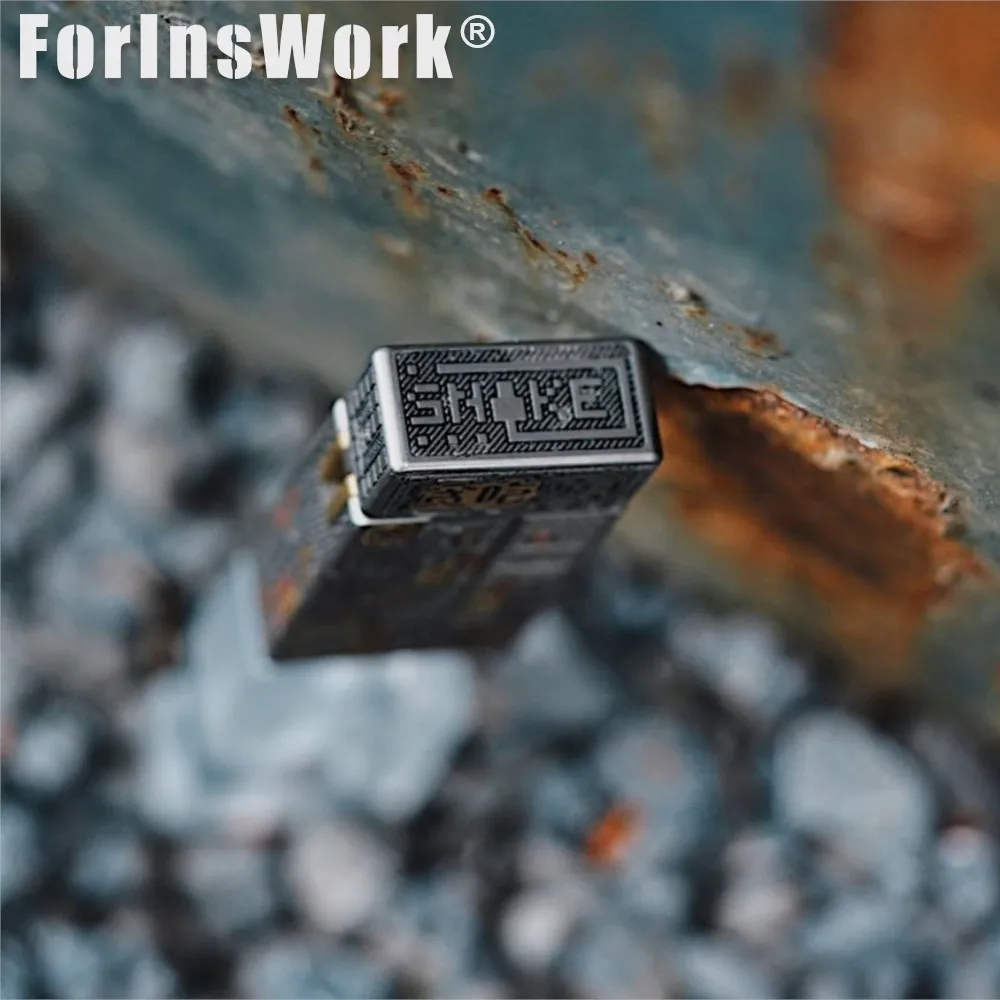 YOLO STUDIO 스네이크 NO FIRE 티타늄 각인 피젯 슬라이더 스트레스 완화 장난감 불안 해소 쿨 피젯 토이