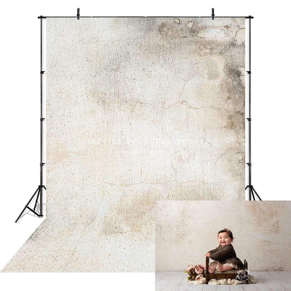 Light Grey Backdrops Kids Newborn Photography Child Adult Photocall Decors Solid Mottled Retro Walls Backgrounds