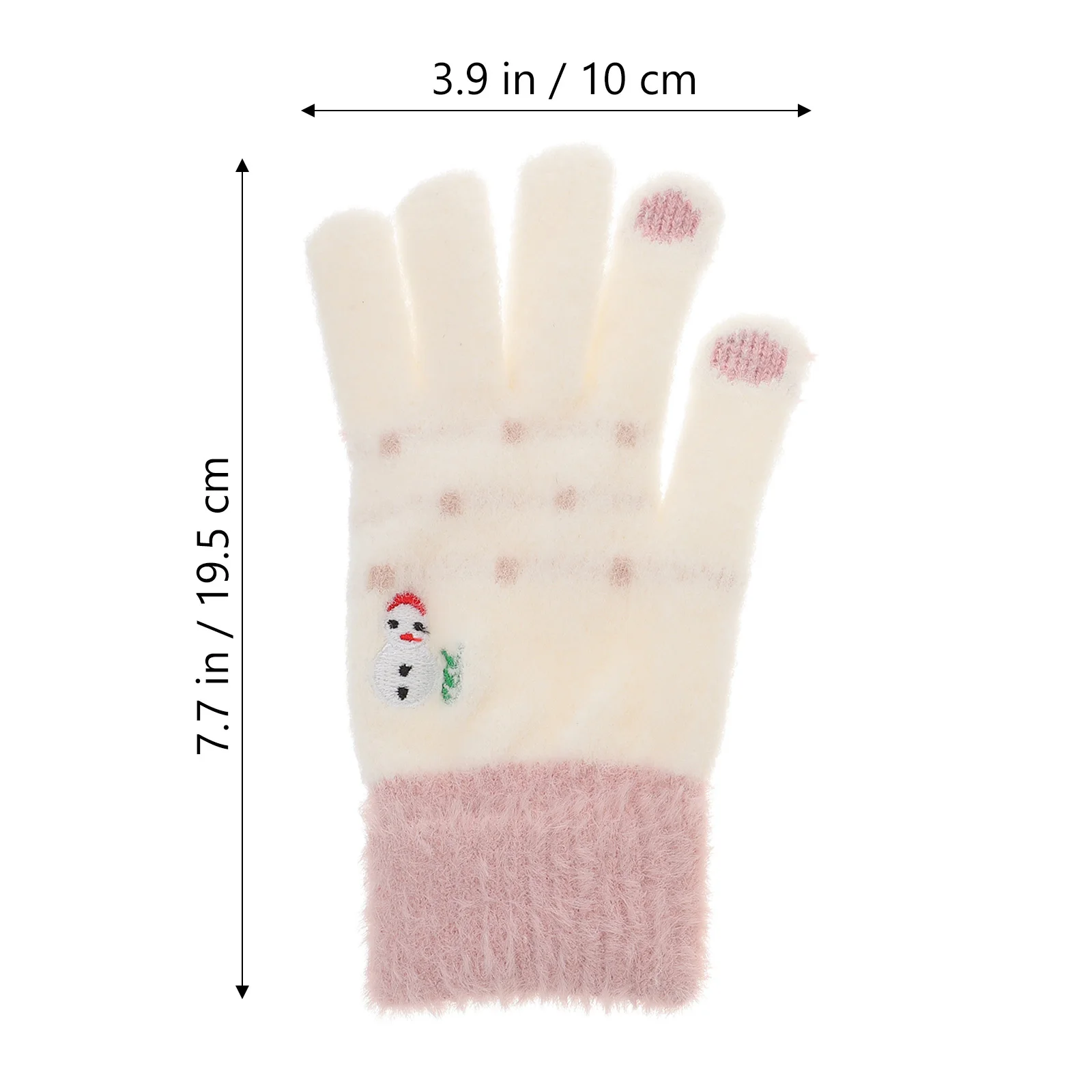 1 زوج قفازات الشتاء النساء عيد الميلاد نمط رشاقته قفازات الشاشة في الهواء الطلق الطقس البارد حماية اليد