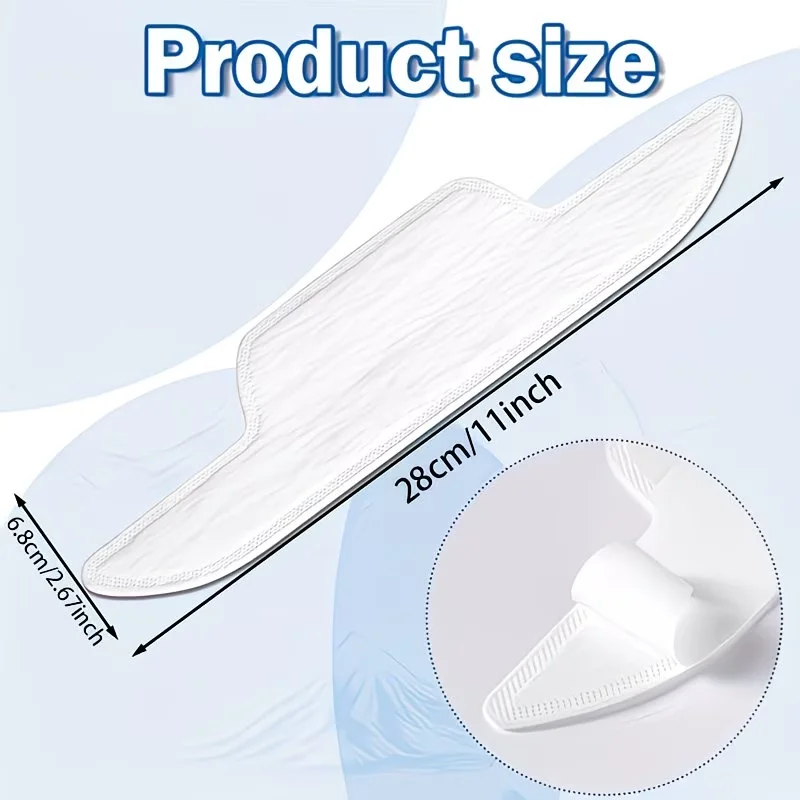 10pcs Hat Sweat Pads, Golf Absorbent Sweat Pads, Soft Hat Sweat Protectors, Disposable Helmet Sweat Bands, Adhesive Sweat Pads