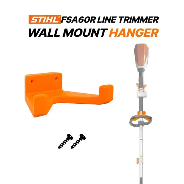 Wall Mount Support Compatible with Stihl FSA60R Line Trimmer, String Trimmer Holder, Weed Eater Rack, Garden Tool Organizer