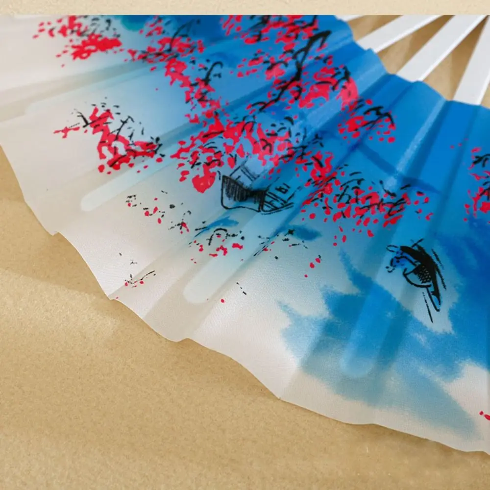 Новый 28-сантиметровый китайский веер для йоги Тай Чи, пластиковая кость, 8 цветов, веер в древнем стиле, веер для кунг-фу, веер в стиле шинуазри, подарок, декор для свадебной вечеринки