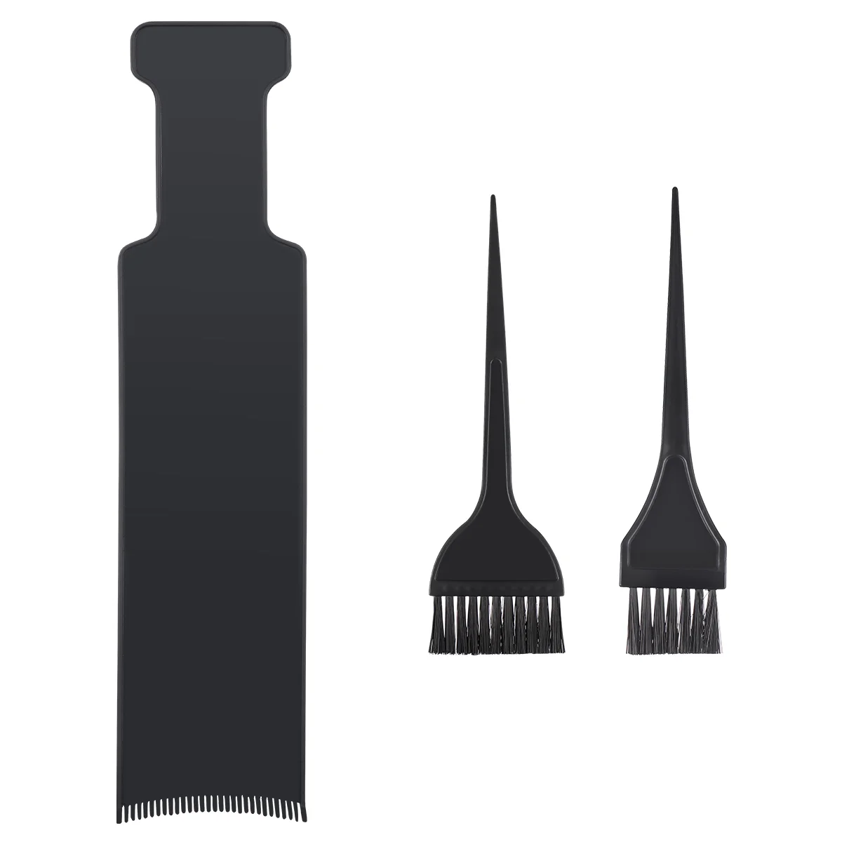 3pcs Long Board Hair Coloring Comb Hairbrush with for Dyeing DIY Hairdressing Tint Hair Brush Tool (As Shown)