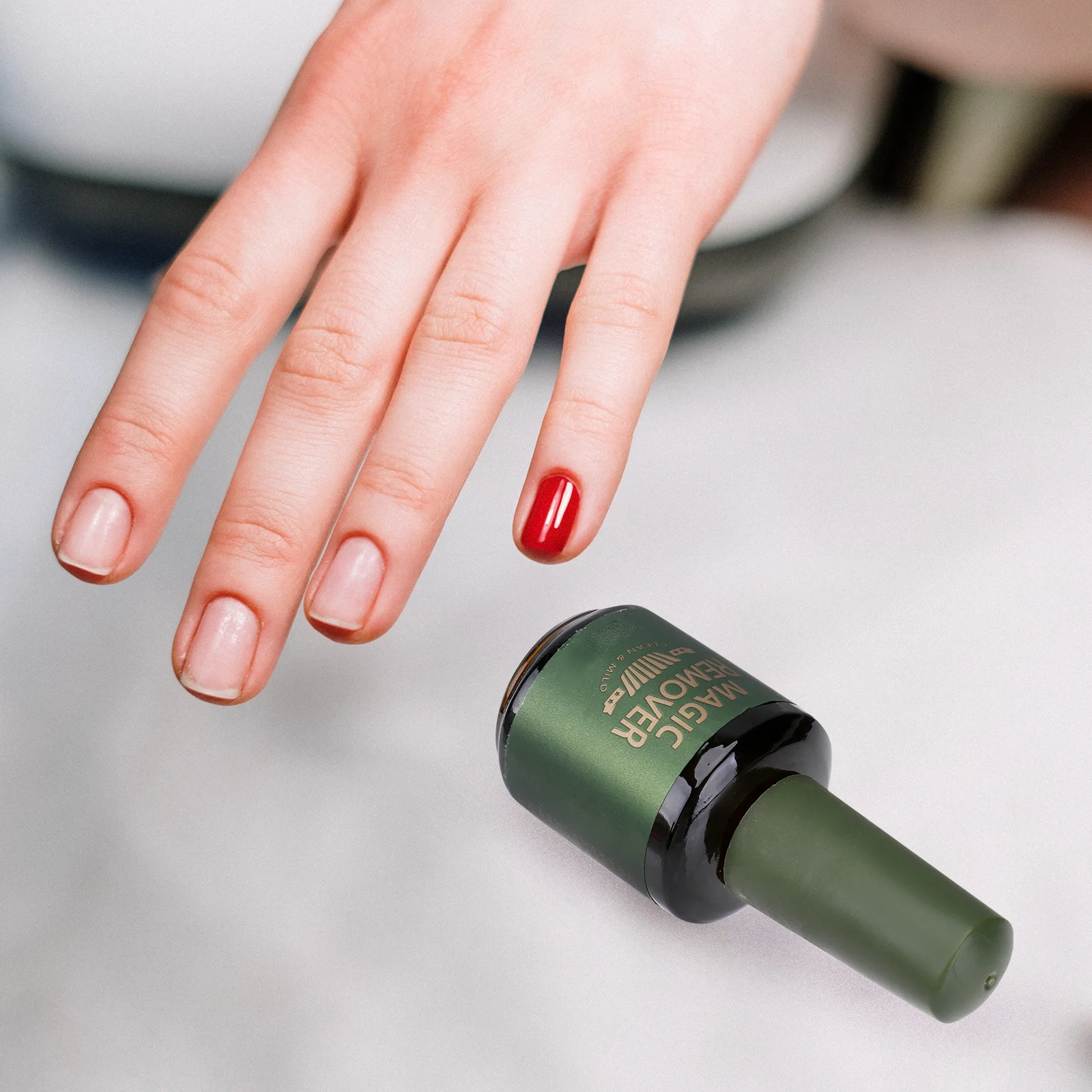 مزيل طلاء الأظافر من الجل مع فرشاة للاستخدام السريع في المنزل، آمن على بشرة الأظافر، لا حاجة إلى صندوق ملون #5