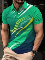 Camiseta transpirable y de secado rápido para hombre, Polo deportivo de manga corta con solapa para tenis de bádminton, Polo informal a la moda para verano