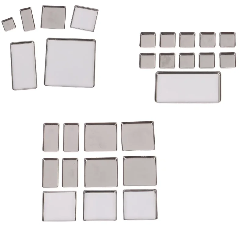 1/2/5/10Pcs Magnetic Aluminum Watercolor Box Palette Packaging Grid Travel Box Professional 0.5ml/1ml/2ml Paint Art Supplies