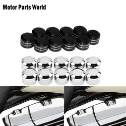 10pcs Motorcycle CNC Schrauben Inner Hoel Screw Bolt Cover Cap 9mm Bolt Head Schrauben For Harley Twin Cam Softail Touring Dyna