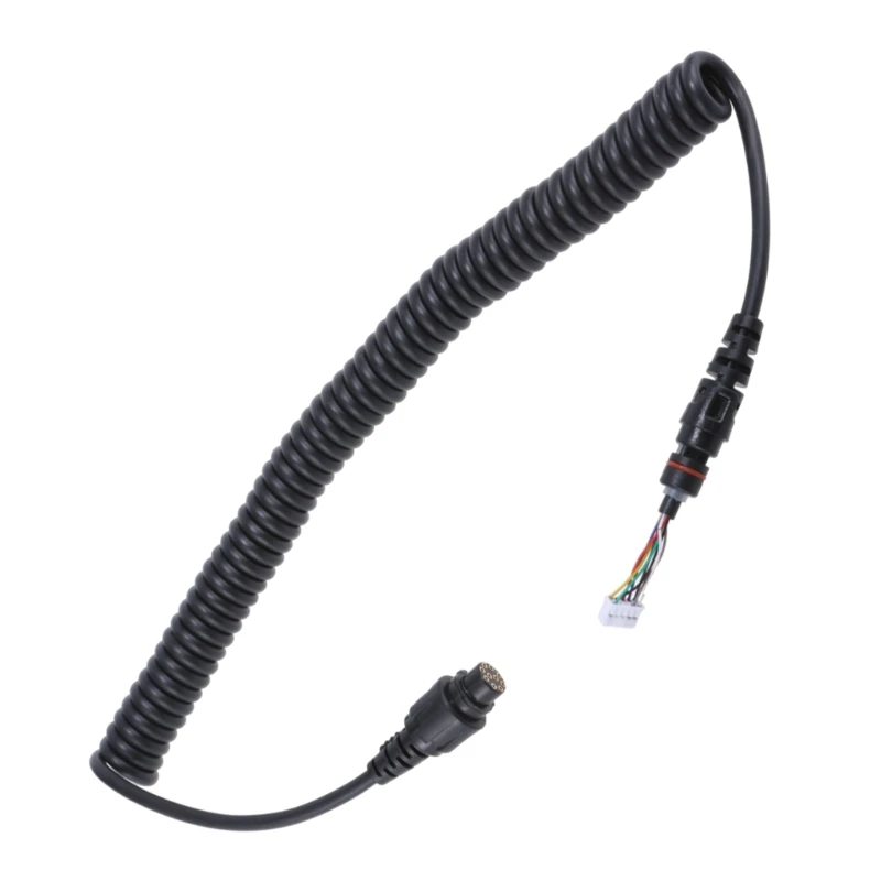 Two Way Radios Speakers Mic Cable, Speakers Stretchable Spring Cable for MD780 MD780G MD782 RD982 MD680 RD980