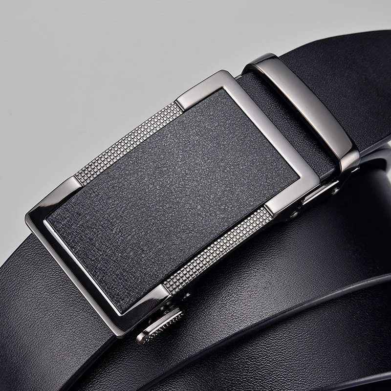 Business Belts for Men Famous Brand Luxury Quality Genuine Leather Belt Male Metal Automatic Buckle Waist Straps for Jeans 2024
