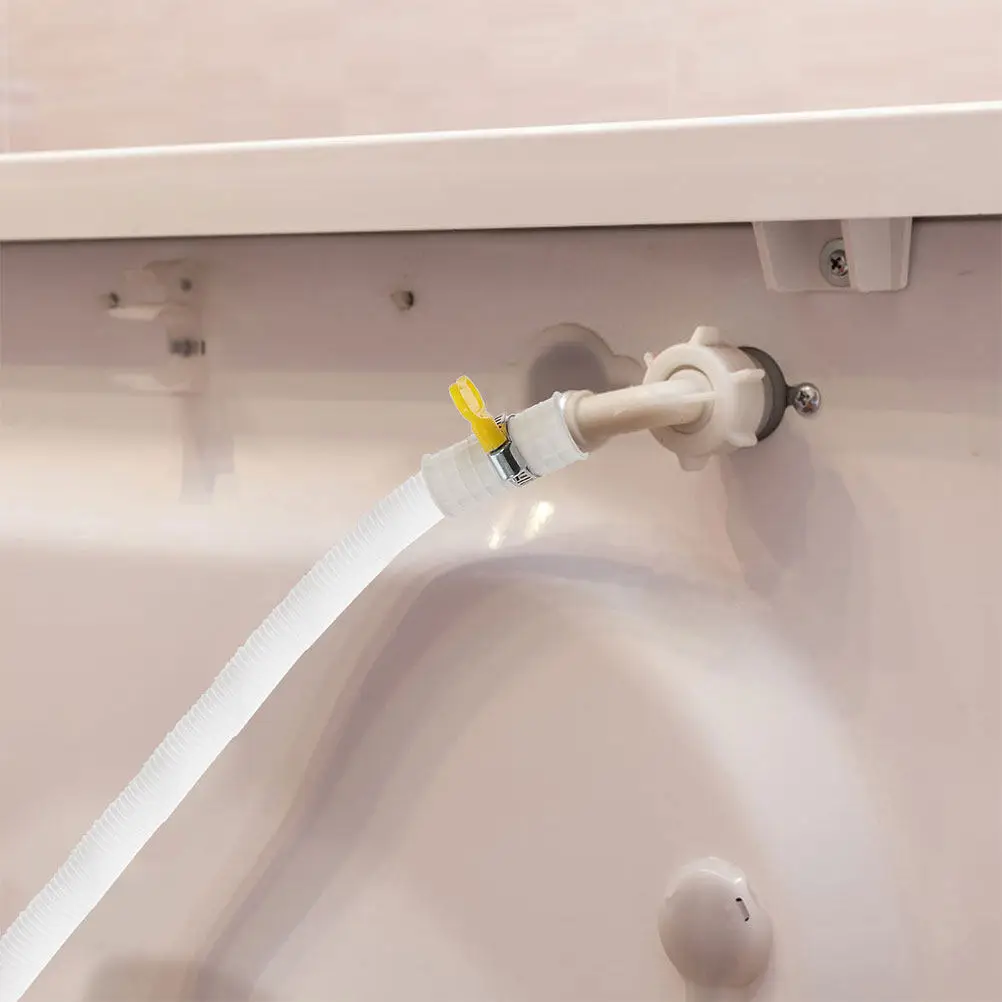 Air Conditioner Drain Hose Replacement Flexible Tubing with Clamp Sunproof Water Drain Hose Kit for Outdoor Units Clean Drainage
