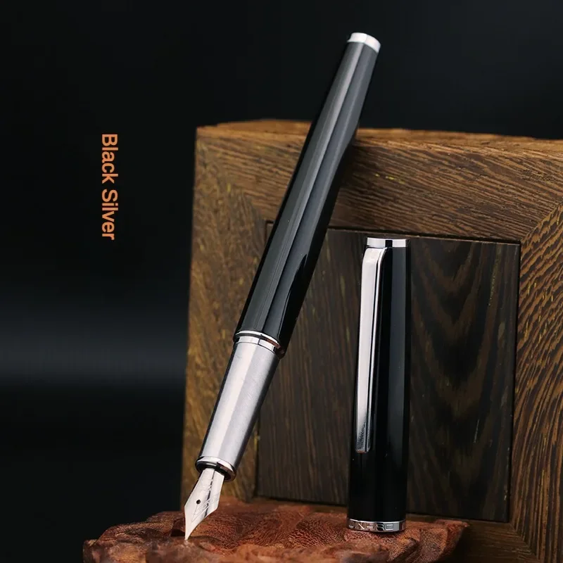 JINHAO-pluma estilográfica de Metal 95, diseño Retro, Material de Metal, Clip elegante, escritura, oficina, Material escolar, papelería, PK 9019