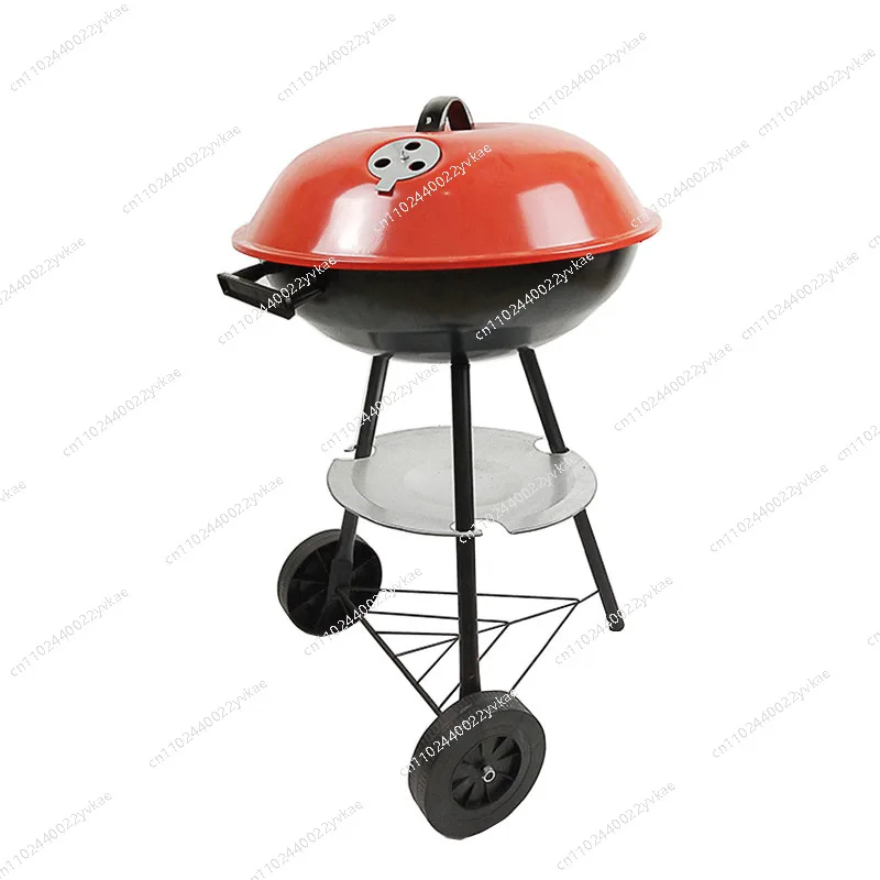 

17 inch large three-legged four-legged apple shape grill charcoal outdoor BBQ spherical with lid