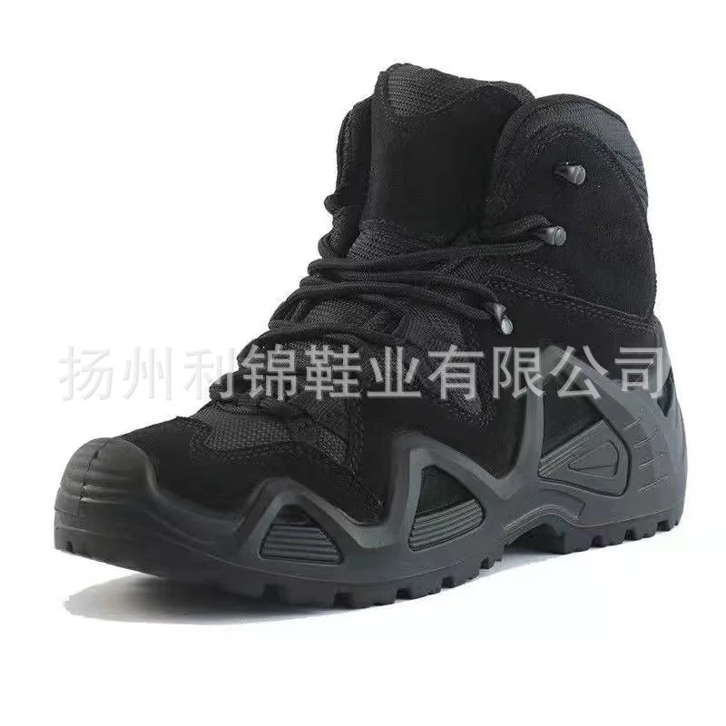 Botas militares de couro masculino e feminino, Botas táticas, Sapatos de montanhismo, Sapatos de caminhada antiderrapantes e impermeáveis botas taticas masculino climbing shoes bota tatica militar masculina tênis mascu